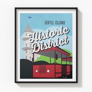 Jekyll Island wall art poster print Jekyll Island print Jekyll island art Jekyll island decor
