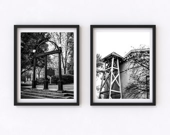 Athens Georgia University Prints, Alumni Graduation Gift (Set of Two)