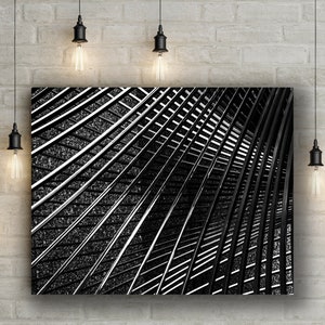 Abstract print wall art wall decor sculpture Atlanta black and white abstract canvas wall art