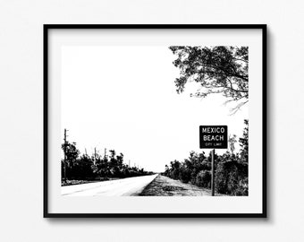 Mexico Beach Florida forgotten coast Florida costal Florida sign art Florida road signs