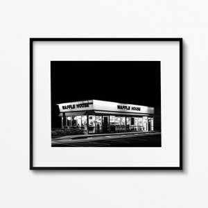 Waffle kitchen art print vintage diner vintage restaurant black and white photography foodie gift gift for foodie dad gifts Mom gift