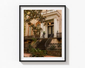 Savannah Architecture Print: Historic Downtown Home Photography