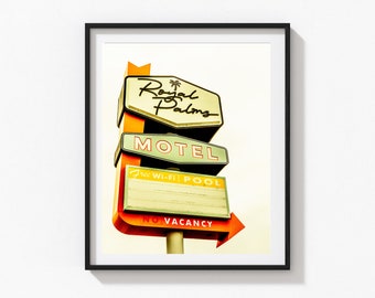 Tybee Island Royal Palms Motel, Mid-Century Sign Art Print