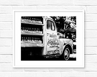 Atlanta Cola vintage truck Print cola art  Crawfordville GA Rural Georgia Kitchen wall decor kitchen print vintage truck wall art georgia