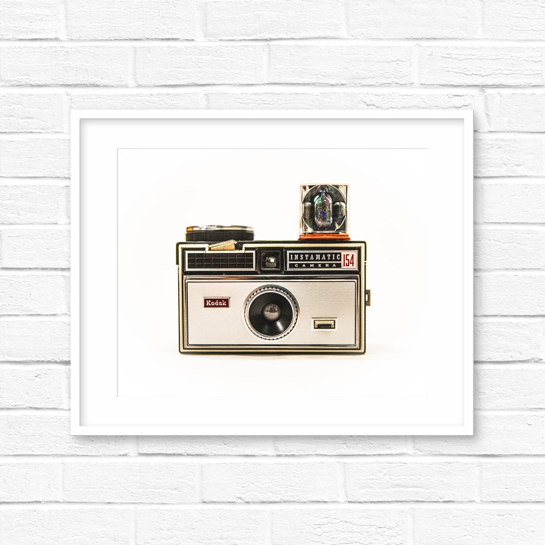 Camera Print Kodak Photographer Gift Photography Vintage Camera Flash ...
