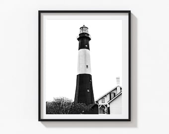 Tybee Island Lighthouse Print, Georgia Coastal Wall Art