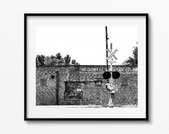 Madison Georgia Railroad Print, Historic Train Depot Photography