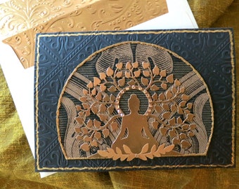 Buddha card, yoga card meditation card, 3D Yoga card, Mindfulness card, 3D Buddha card, 3D yoga card, luxury meditation card,  Buddha card,