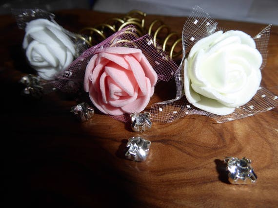 Rose Spiral Hairpins Hairpins Roses Corkscrew Hair Pins Etsy