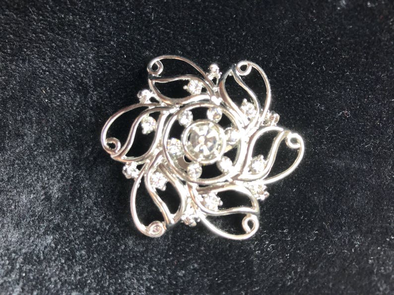 jewellery silver floral bridesmaid Bridal Brooches brooch Brooch bouquet bride wedding