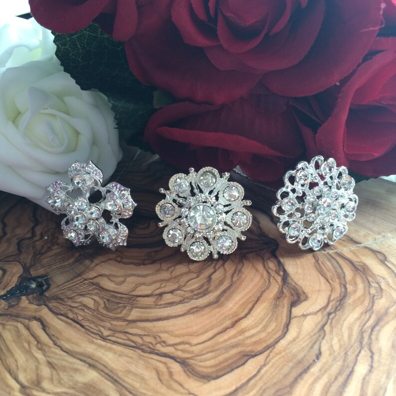 jewellery silver floral bridesmaid Bridal Brooches brooch Brooch bouquet bride wedding