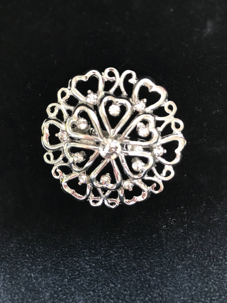 jewellery silver floral bridesmaid Bridal Brooches brooch Brooch bouquet bride wedding