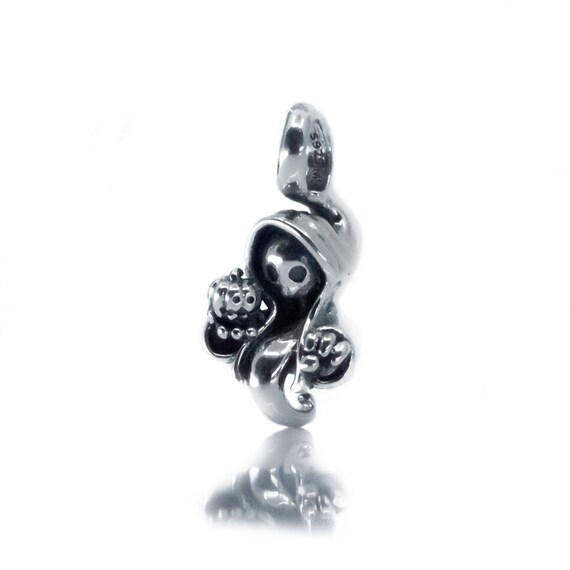 925 Sterling Silver Cute Spirit Ghost Halloween Bead for European Charm Bracelet