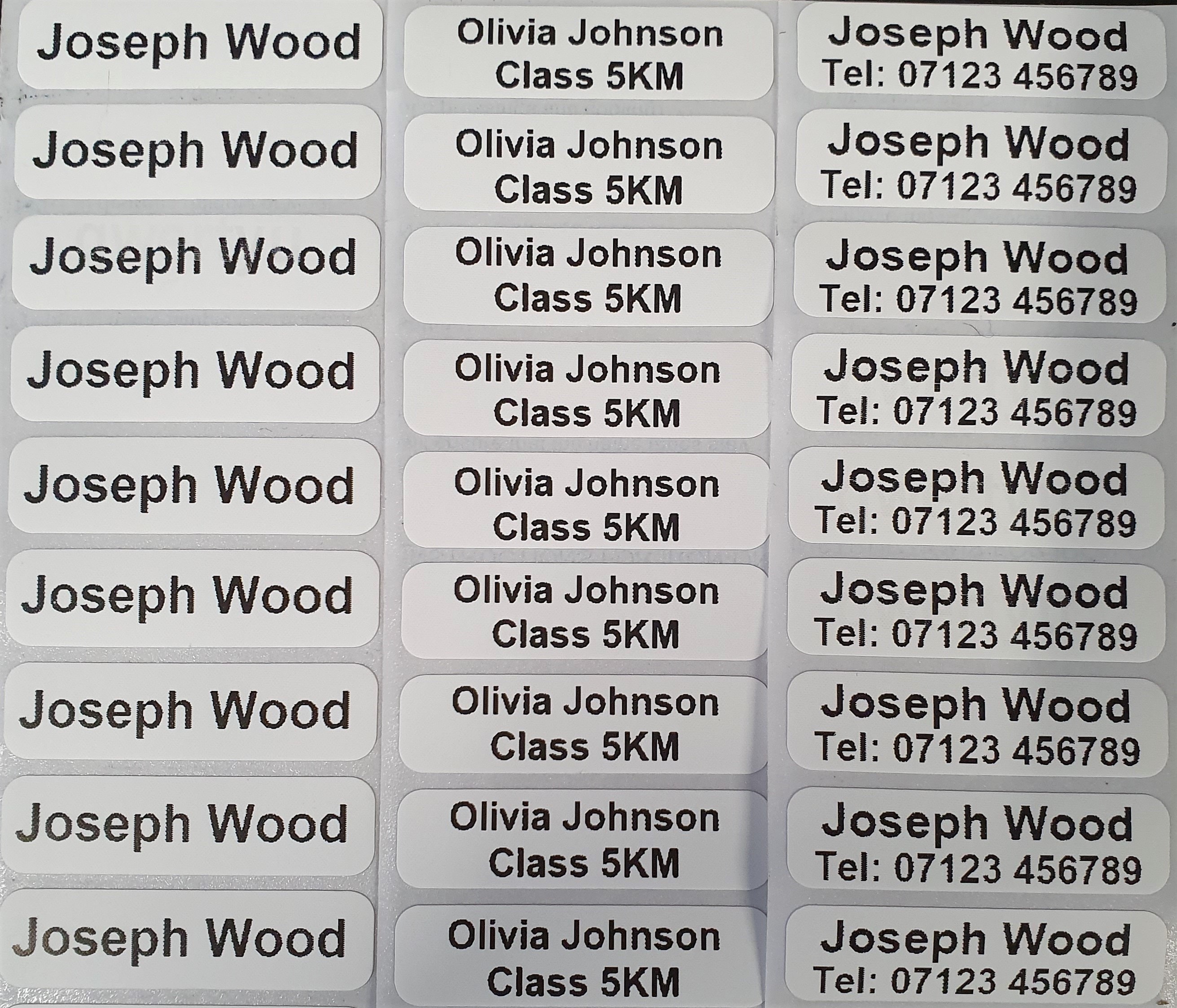 IRON ON NAME Tags Clothing Labels School Uniform Clothes Etsy UK