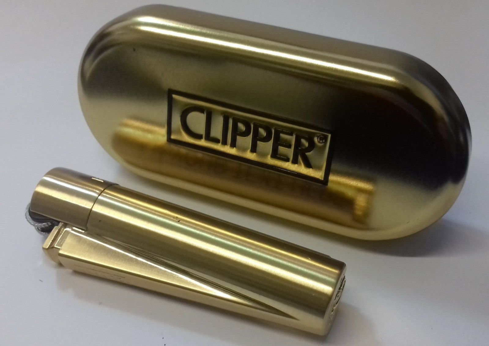 Genuine Clipper Engraved Gold Lighter With Personal Message C Etsy UK