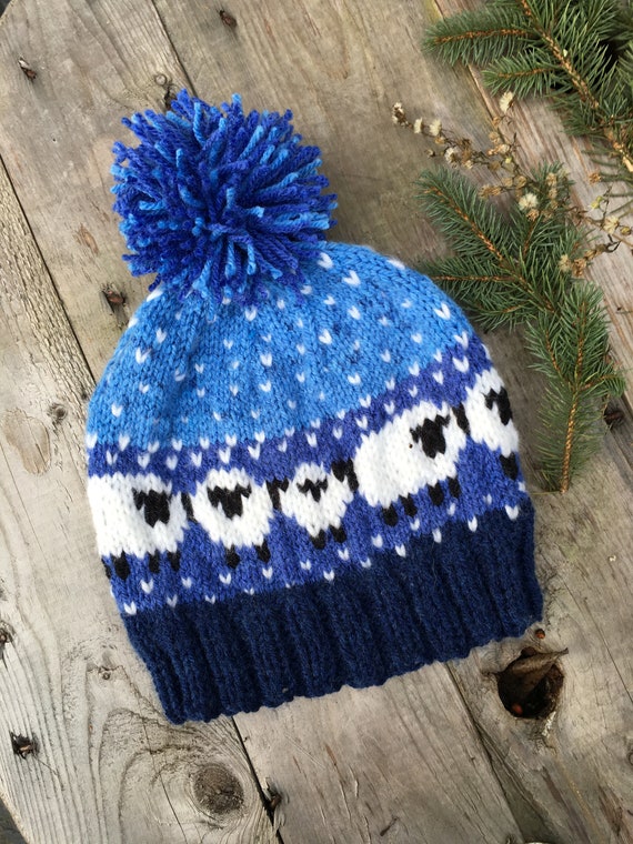 blue ski hat