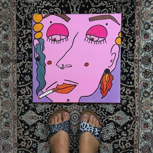 Baby I&#39;m Burning Henny Painting