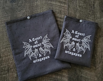 A Court of Smut and Wingspan Kindle Sleeve with Snap - E-Reader Cover