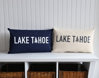 Lake Tahoe Tree Rectangular Pillow Cover