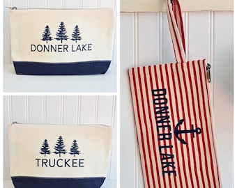 Truckee Or Donner Lake Multi-Use Cosmetic/Travel/Organizer/Accessory Case or Wristlet