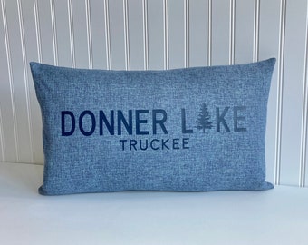 Donner Lake Truckee Tree Rectangular Pillow Cover