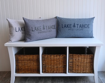 Custom Lake Tahoe Rectangular Pillow Cover 12 x 20