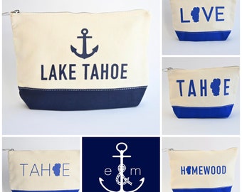 Lake Tahoe Multi-Use Cosmetic/Travel/Organizer/Accessory Case