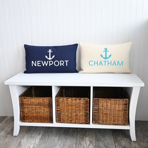 Custom Nautical New England Rectangular Pillow Cover 12 x 20