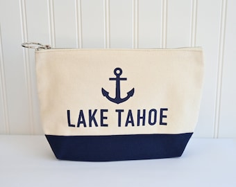 Lake Tahoe Nautical Anchor Multi-Use Cosmetic/Travel/Organizer/Accessory Case