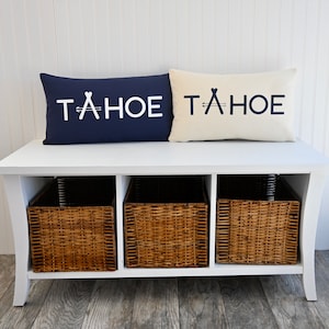 Tahoe Modern Ski Canvas Pillow Cover