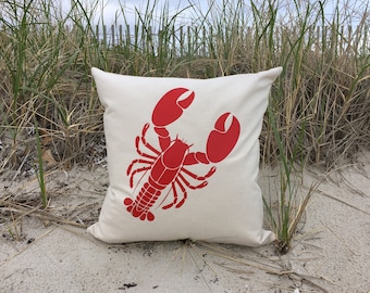 Lobster Pillow Cover 18 x 18