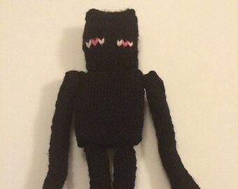 Minecraft Enderman knit doll