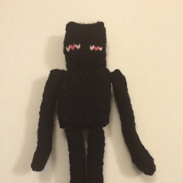 Minecraft Enderman knit doll