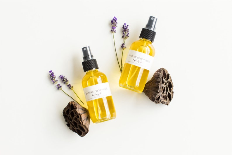 Lavender and Cedarwood Body Oil Spray After Shower Body Oil Etsy