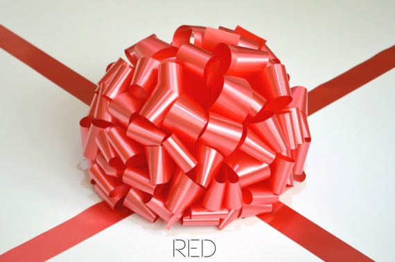 10 INCH CAR BOWS 8 METERS RIBBON LARGE BOW MIXED COLOR FOR GIFT PRESENT 25 CM