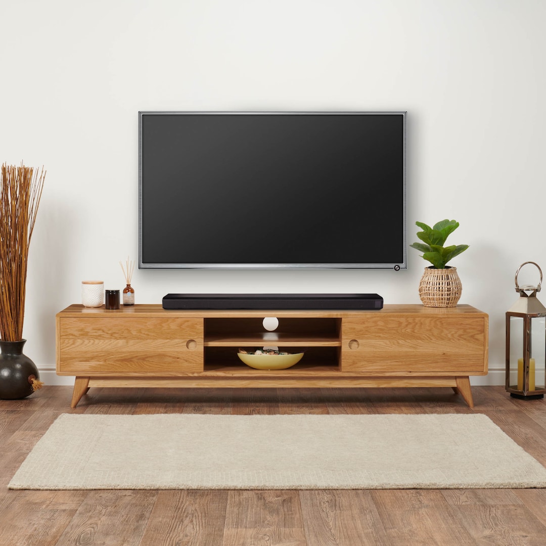 Long Oak TV Stand Media Unit UK Handmade Solid Oak Fully Etsy UK long-oak-tv-stand-media-unit-uk-handmade-solid-oak-fully-etsy-uk