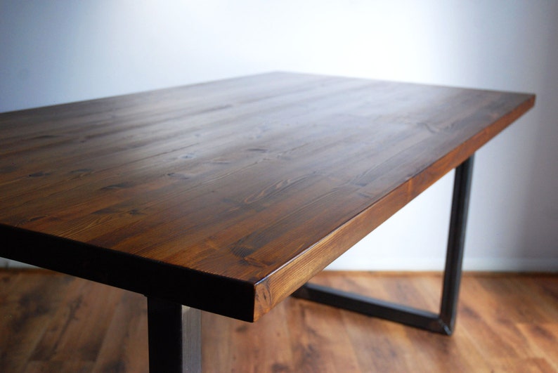 Vintage Industrial Dining Kitchen Table and Bench Set Modern Etsy UK