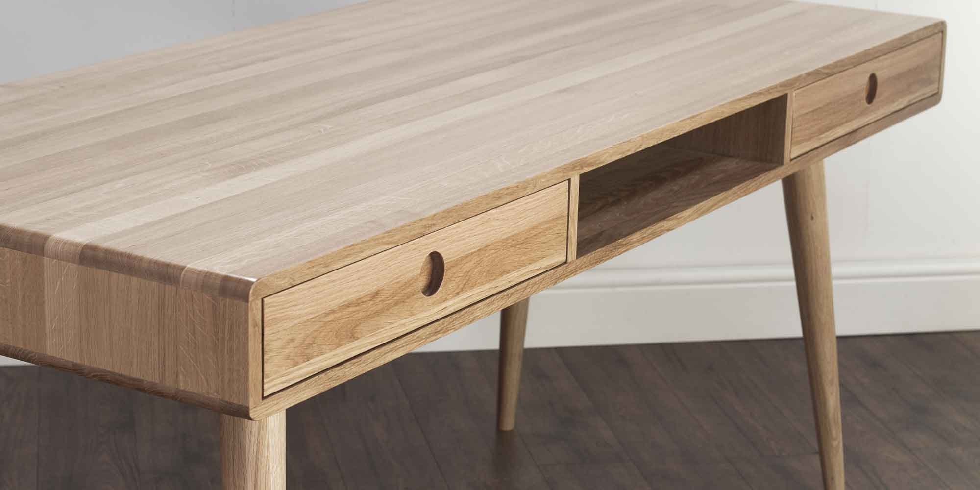 Solid Oak Desk Etsy