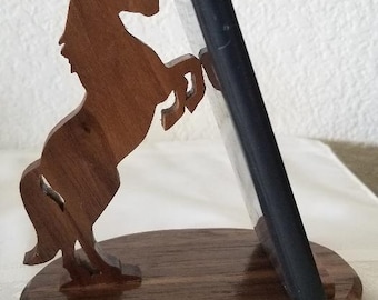 Horse Phone Hand Crafted From Solid Walnut