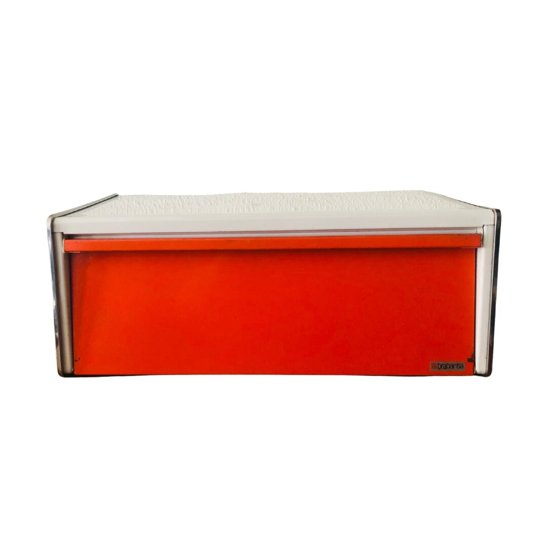 Orange Retro Bread Bin / Bread Box Vintage 70s Brabantia Etsy