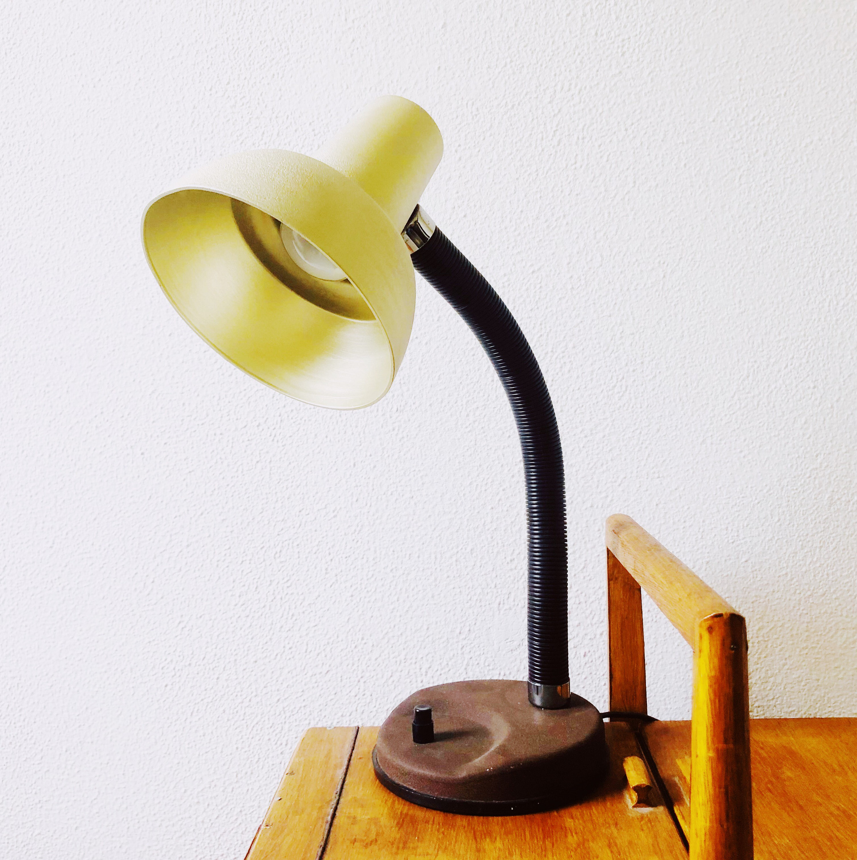 Vintage Herda Lamp 1970s Gold Etsy