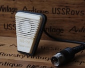 Small Vintage Soviet microphone , mouthpiece USSR, metal transmitter, vintage mike, russia,christmas gift,gift idea