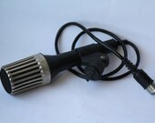 Vintage Soviet microphone Oktava, mouthpiece USSR, metal transmitter, vintage mike, russia,christmas gift,gift idea