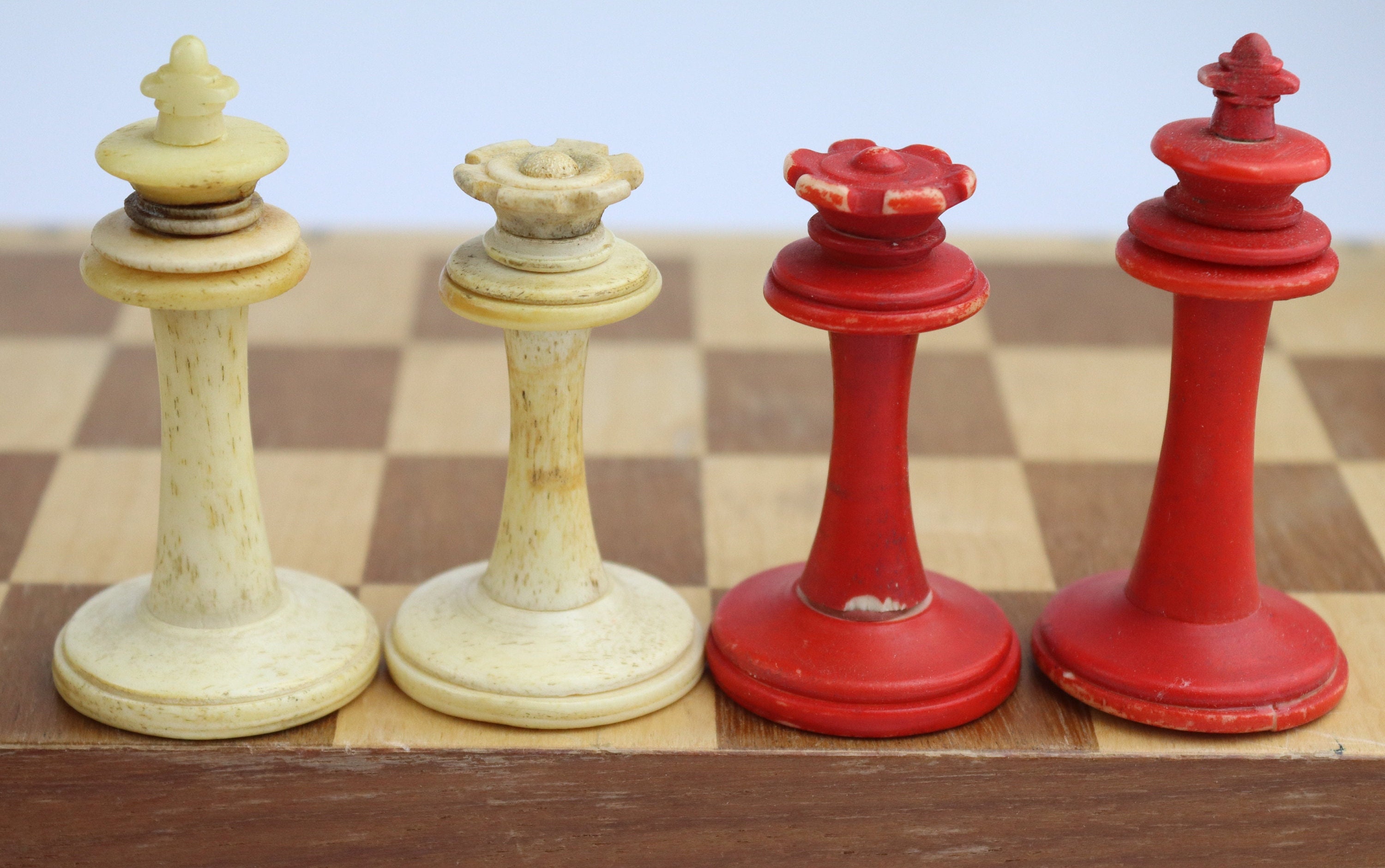 Rare Antique Chess Set Staunton Chess Set Antique Chess Set Etsy