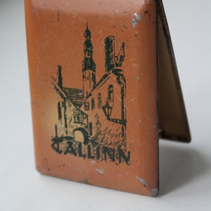 Portasigarette sovietico d'epoca. Scatola per sigarette URSS. Bocchino. Tallinn, regalo di Natale, idea regalo