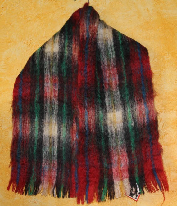 NEW. Vintage mohair scarf, vintage mohair wool mu… - image 2