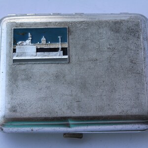 étui à cigarettes soviétique vintage. Titulaire de l'URSS. Boîte porte-cartes de visite, cadeau de Noël, idée cadeau