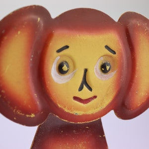 Russische Cheburashka Haken. Wandbehang Dekor. Wand Cheburashka. Vintage Dekor. Garderobe. übergabe haken. Kinder Kleiderbügel. gezeichneter Held. Bild 10