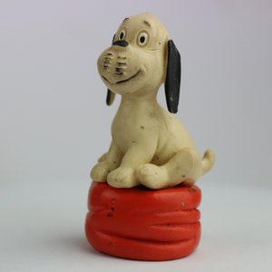 Vintage rubber Germany Loriot dog toy. germany toy. old doll. Vintage Toy. DDR toy. Rubber spaniel. gdr spaniel doll. soviet time toys image 1