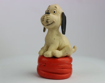 Vintage rubber Germany Loriot dog toy. germany toy. old doll. Vintage Toy. DDR toy. Rubber spaniel. gdr spaniel doll. soviet time toys